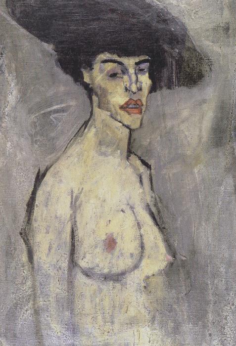 Amedeo Modigliani Nude with a Hat (mk39 oil painting image